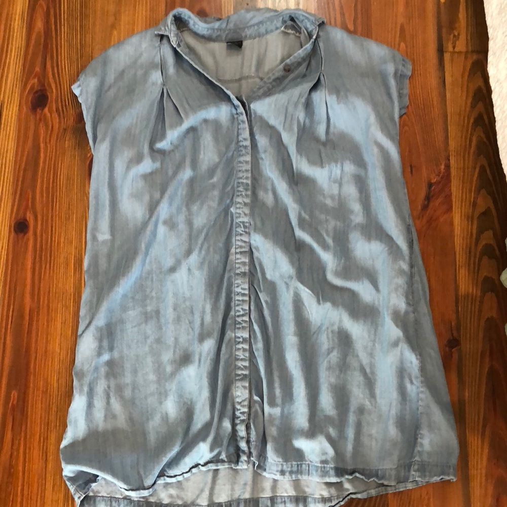 Short denim dress